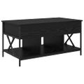 vidaXL Konferenčný stolík Čierny dub 100 x 55 x 48.5 cm