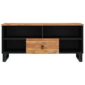 vidaXL TV skrinka 100x33x46 cm masívna akácia a spracované drevo