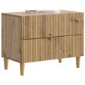 vidaXL Nočný stolík Dub artisan 62 x 34,5 x 48 cm Kompozitné drevo