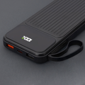 Maxlife power bank with built-in cables MXPB-06 PD QC 22,5W 10000 mAh black