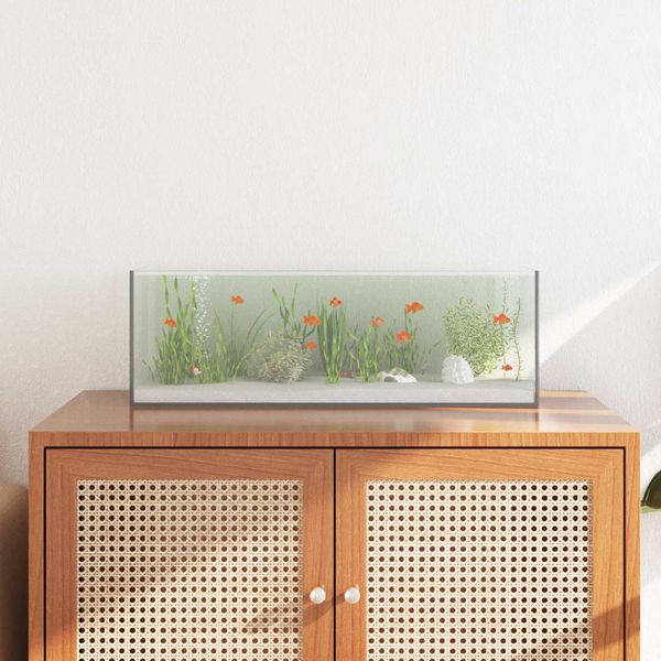 vidaXL Akvárium s úložiskom Priehľadná 60 x 20 x 20 cm Sklo