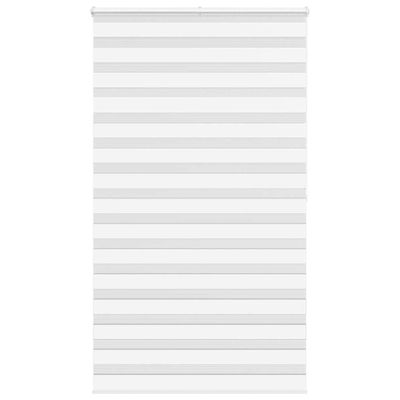 vidaXL Zebra roleta biela 125x200 cm šírka látky 120,9cm polyester