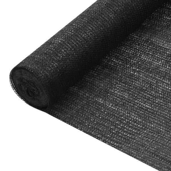 vidaXL Tieniaca sieť čierna 2x50 m HDPE 75 g/m²