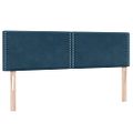 vidaXL Box Spring Posteľ s matracom Tmavomodrá 140x220 cm Zamat