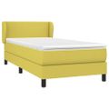vidaXL Posteľný rám boxsping s matracom zelený 80x200 cm látka