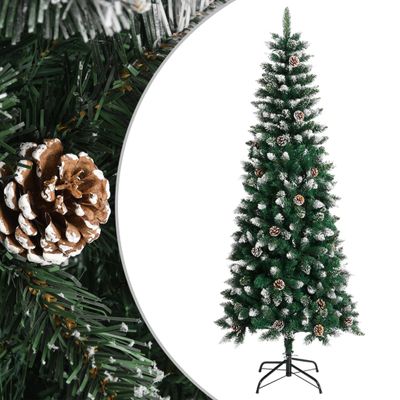 vidaXL Umelý vianočný stromček s podstavcom zelený 210 cm PVC