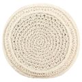 vidaXL Ručne vyrobená taburetka macrame 45x30 cm, bavlna