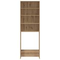 vidaXL Skrinka do práčky Artisan Dub 64x24x190 cm