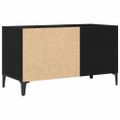 vidaXL Skrinka na gramofónové platne Čierny dub 84,5 x 38 x 48 cm