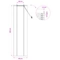 vidaXL Roleta Príroda 40 x 220 cm Bambus