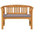 vidaXL Ružová lavička Prírodná 114 x 46 x 82,5 cm Pevné akáciové drevo