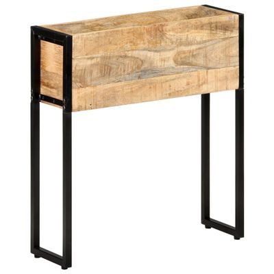 vidaXL Kvetináč 60x20x68 cm surové mangovníkové drevo