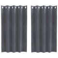 vidaXL Zatemňovacie závesy 2 ks Svetlosivá 140 x 140 cm Zamat