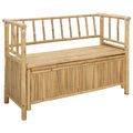 vidaXL Záhradná úložná lavica 110 x 47 x 80 cm Bambus Prírodná