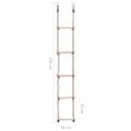 vidaXL 5-stupňový rebrík 210 cm masívne borovicové drevo