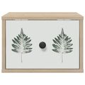 vidaXL Nástenná nočná skrinka HANAU Dub sonoma 36 x 33 x 25 cm