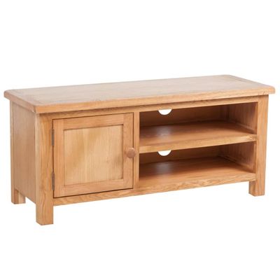 vidaXL TV skrinka 103x36x46 cm, dubový masív