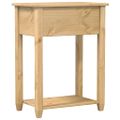 vidaXL Konzolový stolík Corona 55x35x73 cm borovicový masív