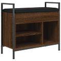 vidaXL Lavička na topánky hnedý dub 65,5x32x57,5 cm kompozitné drevo