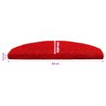 vidaXL Samolepiace schodové rohože 15 ks 80 x 24,5 x 3,5 cm Červená