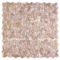 vidaXL Mozaikové dlaždice Červená 30 x 30 cm Mramor