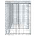 vidaXL Gabiónová stena na smetný kôš 270x91x120 cm pozinkované železo