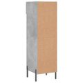 vidaXL Botník betónovo sivý 30x35x105 cm kompozitné drevo