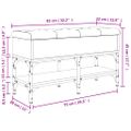 vidaXL Lavička na topánky sivá sonoma 82x32x45 cm kompozitné drevo