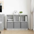 vidaXL Servírovacia skriňa Betónová šedá 102 x 32 x 73,5 cm