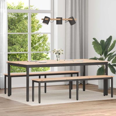vidaXL Jedálenský stôl Prírodná 200 x 100 x 75 cm