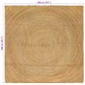 vidaXL Kusové koberce Prírodná 200 x 200 cm Juta