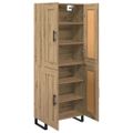 vidaXL Highboard 2 ks Remeselný dub 69,5 x 34 x 180 cm