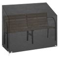 vidaXL Kryt na záhradnú lavicu 8 očiek 160x70x70/88 cm polyetylén