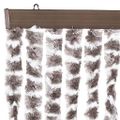 vidaXL Záves proti hmyzu, sivohnedý a biely 90x220 cm, ženilka
