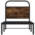 vidaXL Posteľný rám bez matraca 80x200 cm dymový dub kompozitné drevo