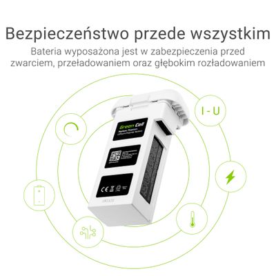 DJI06 Green Cell Battery for drone DJI Phantom 2, Phantom 2 Vision+ 11.1V 5200mAh 57.7Wh