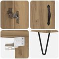 vidaXL Highboard Remeselný dub 69,5 x 34 x 180 cm Kompozitné drevo