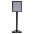 vidaXL Stojany na plagáty 2 ks Čierna 32.7 x 24 x 108 cm Hliník