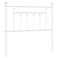 vidaXL Kovové náhradné čelo postele biele 90 cm