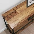 vidaXL Konzolový stôl Staré drevo 100 x 30 x 75 cm Kompozitné drevo
