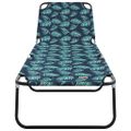 vidaXL Skladací lehátko 2 ks Polyester Viacfarebný