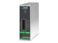 UPS (montovateľný na DIN lištu) - 10A - DC 24 V - 240 watt - bez batérie - výstupné konektory: 1 - kovovo šedá