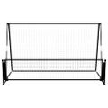 vidaXL 2-v-1 futbalová odrazová sieť 202x104x120 cm oceľ