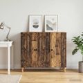 vidaXL Servírovacia skriňa Staré drevo 89 x 34,5 x 80 cm