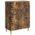vidaXL Servírovacia skriňa Dymový dub 66 x 34,5 x 90 cm