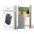 YESIDO POWERBANK YP62 30000mAh 22,5W LED 2xUSB-A, 2xUSB-C ČIERNY