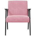 vidaXL kreslo Ružová Zamat
