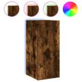 vidaXL TV nástenné skrinky s LED svetlami 2 ks dymový dub 30,5x35x70cm