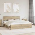 vidaXL Rám postele Sonoma 200 x 200 cm Masívne borovicové drevo