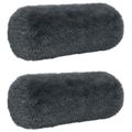 vidaXL Poťah na podložku 2 pcs HEERLEN Antracitová Ø 15 x 40 cm